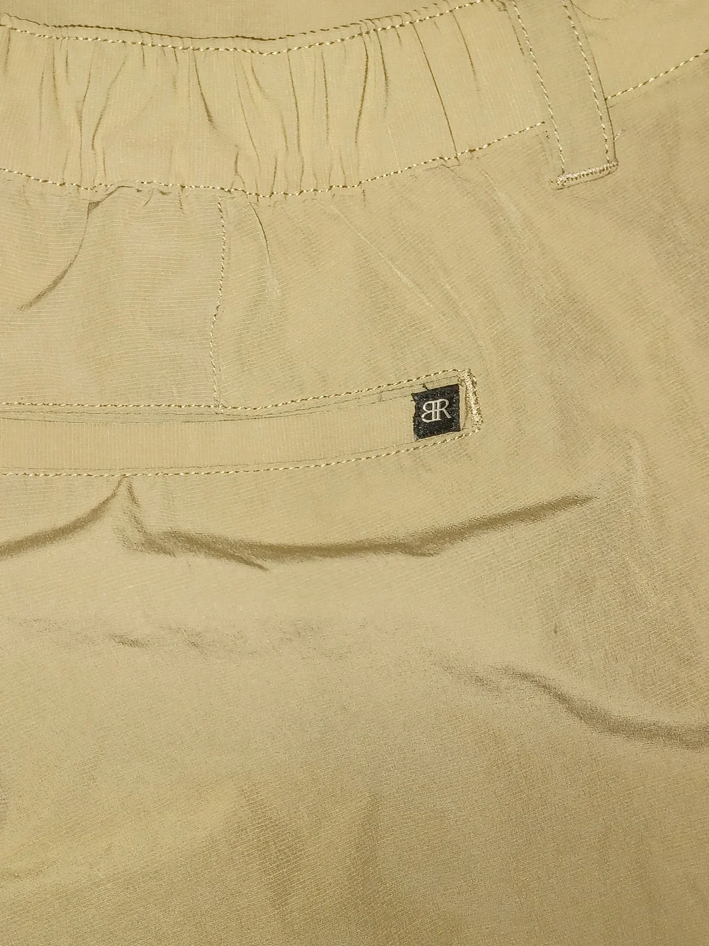 Banana Republic Men's Khaki Flat-Front Casual Shorts